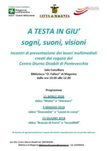 A testa in giù, sogni, suoni e visioni: tre appuntamenti promossi dalla Biblioteca comunale e dalla Azienda Socio Sanitaria Territoriale